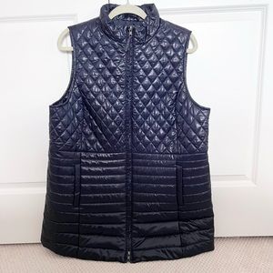 Talbots Navy puffer vest, XLP